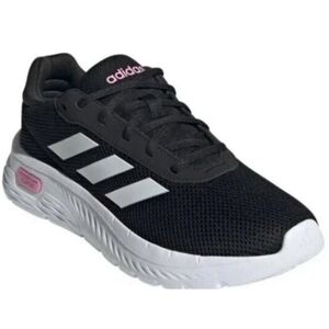 adidas Cloudfoam Comfy Women’s Everyday Ultra-Light Lace-Up Sneakers Black/White